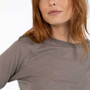 Coster Copenhagen CCH1106 Long Sleeve T-Shirt 383 Dark Mud - J BY J Fashion