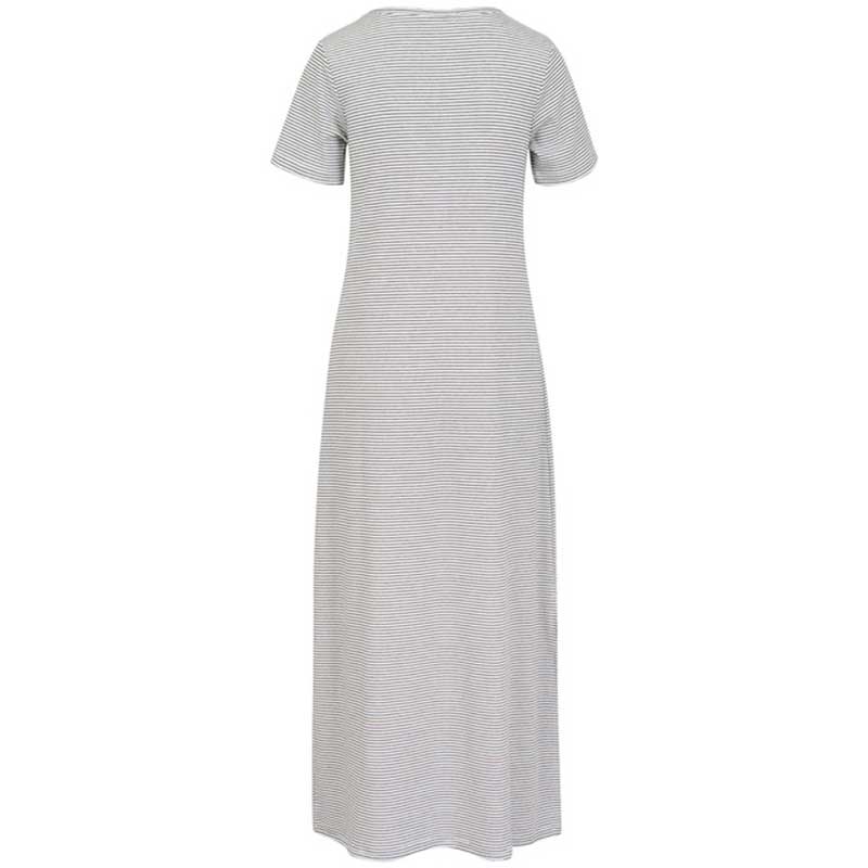 Coster Copenhagen Elyse Loose Dress White/Black Stripe