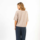 Coster Copenhagen Emerie V-Neck Sweater Sand Melange