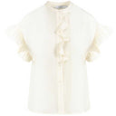 Coster Copenhagen Hazel Frill Shirt Blouse Creme