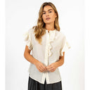 Coster Copenhagen Hazel Frill Shirt Blouse Creme