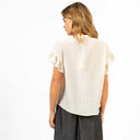 Coster Copenhagen Hazel Frill Shirt Blouse Creme