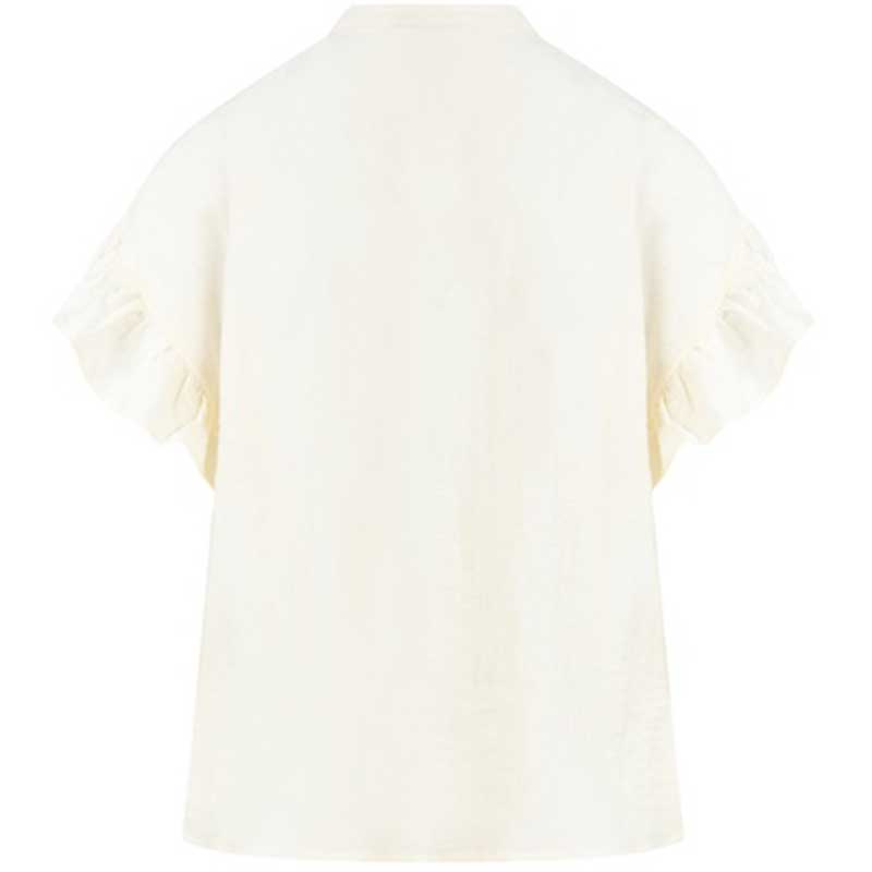 Coster Copenhagen Hazel Frill Shirt Blouse Creme