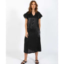 Coster Copenhagen Jolie Metallic Dress W Gathers Black