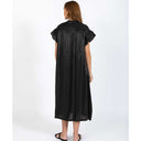 Coster Copenhagen Jolie Metallic Dress W Gathers Black