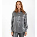Coster Copenhagen Jolie Metallic Shirt Dark Silver - J BY J Fashion