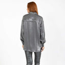 Coster Copenhagen Jolie Metallic Shirt Dark Silver - J BY J Fashion