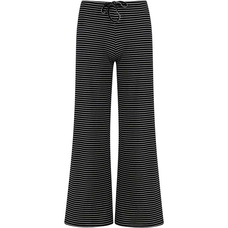 Coster Copenhagen Karoline Rib Pants Navy/Offwhite Stripe