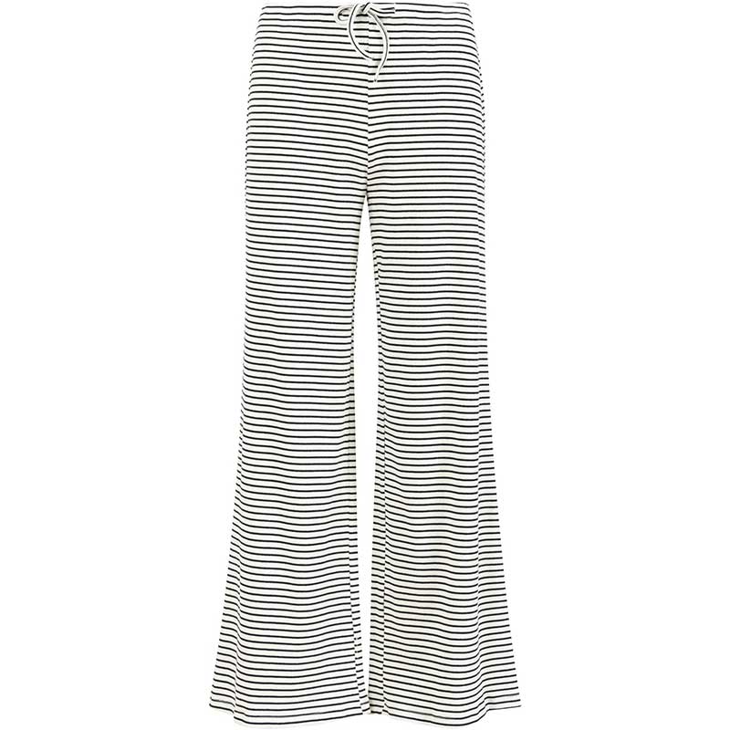 Coster Copenhagen Karoline Rib Pants OffWhite/Black Stripe