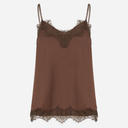 Coster Copenhagen CCH1004 Lace Top 389 Chocolate Nut - J BY J Fashion