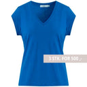 Coster Copenhagen CCH1101 V-Neck T-Shirt 578 Electric Blue