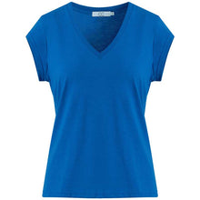 Coster Copenhagen CCH1101 V-Neck T-Shirt 578 Electric Blue - J BY J Fashion