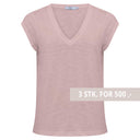Coster Copenhagen CCH1101 V-Neck T-Shirt 690 Old Rose