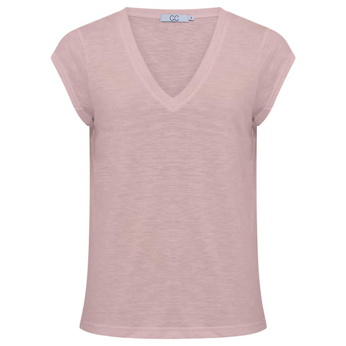 Coster Copenhagen CCH1101 V-Neck T-Shirt 690 Old Rose