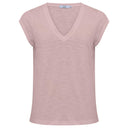 Coster Copenhagen CCH1101 V-Neck T-Shirt 690 Old Rose