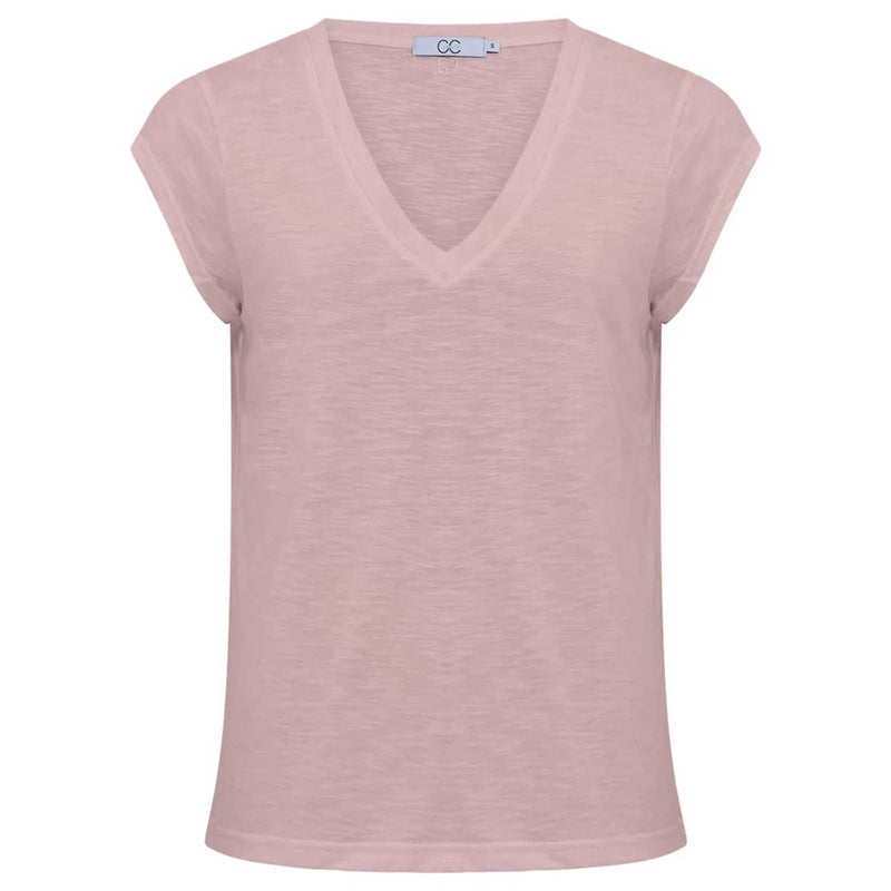 Coster Copenhagen CCH1101 V-Neck T-Shirt 690 Old Rose