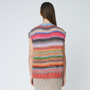 DAWN x DARE Beccala Mohair Handknit Vest Dark Multi