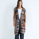 DAWN x DARE Tracey Mohair Handknit Vest Dark Multi