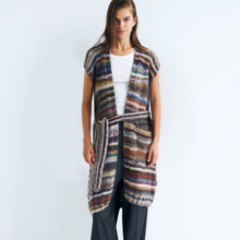 DAWN x DARE Tracey Mohair Handknit Vest Dark Multi
