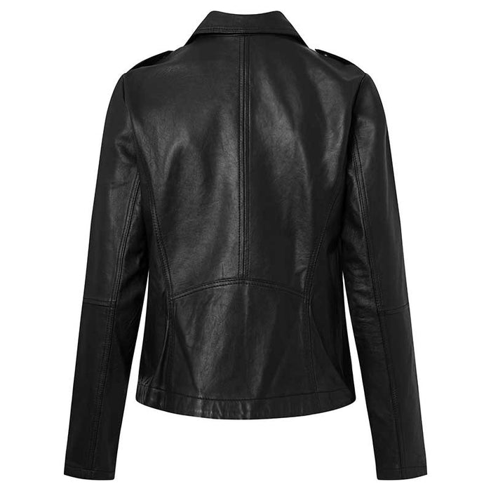 DEPECHE 50964 NOORADEP BIKER LEATHER JACKET SORT