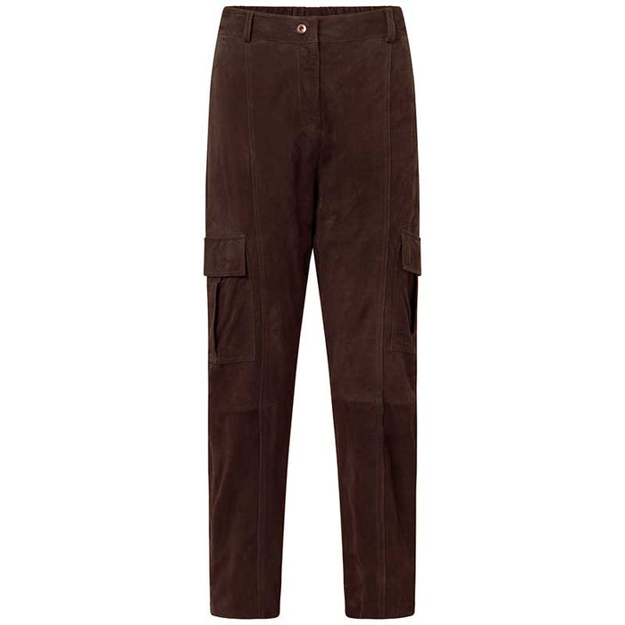 DEPECHE 50974 ANGELADEP CARGO SUEDE PANTS BRUN