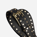Depeche 17200 Studded Waist Belt Black/Brass