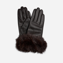 Depeche Gloves With Fur Chocolate