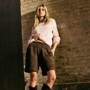 Depeche HannaDEP Suede Shorts Dusty Brown