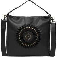 Depeche 15992 Leather Shoulder bag Sort - J BY J Fashion