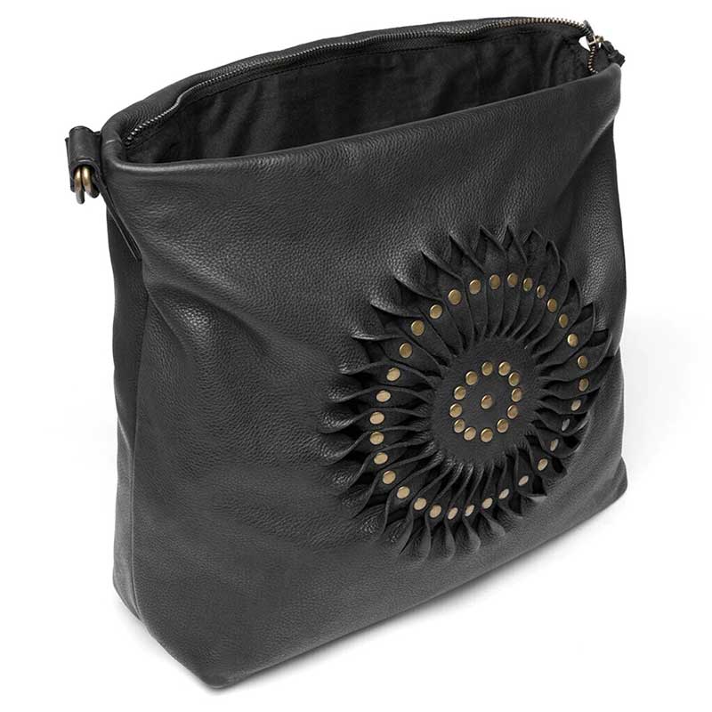Depeche 15992 Leather Shoulder bag Sort - J BY J Fashion