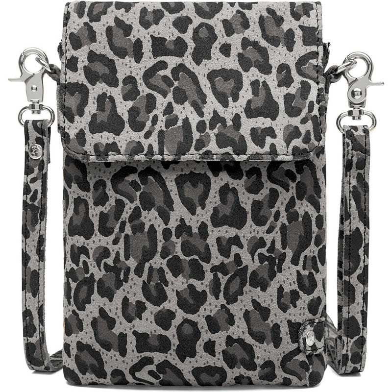 Depeche 16044 Mobilebag Grey Leo Print - J BY J Fashion