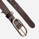 Depeche 16086 Narrow Belt Dark Brown