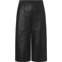 Depeche AnettDEP HW Bermuda Shorts Wide Leg Black Nero - J BY J Fashion