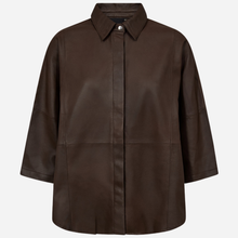 Depeche TennaDEP 3/4 Sleeve Loose Fit Shirt Brown