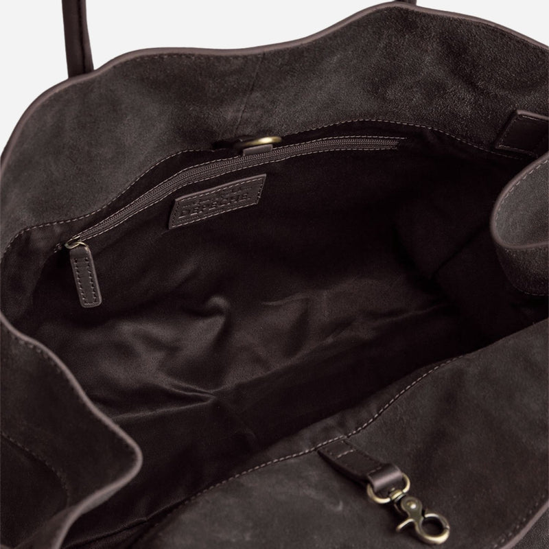 Depeche 16640 Suede Shopper Chocolate