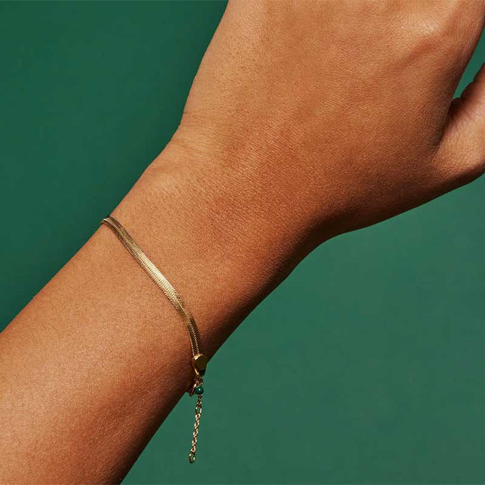 ENAMEL B72G CAROLINE BRACELET GULD