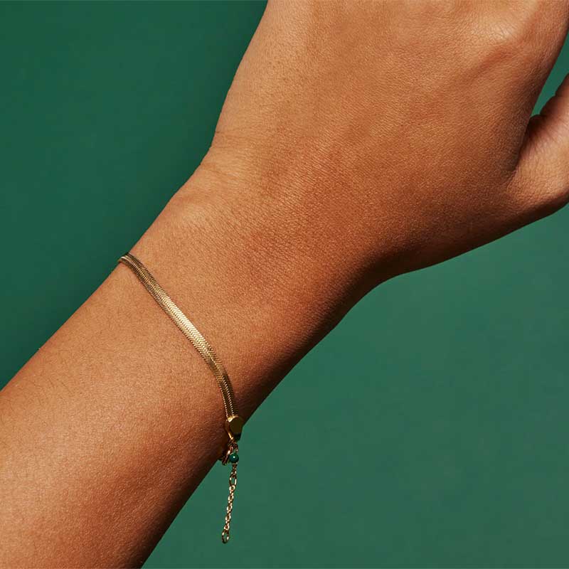 ENAMEL B72G CAROLINE BRACELET GULD