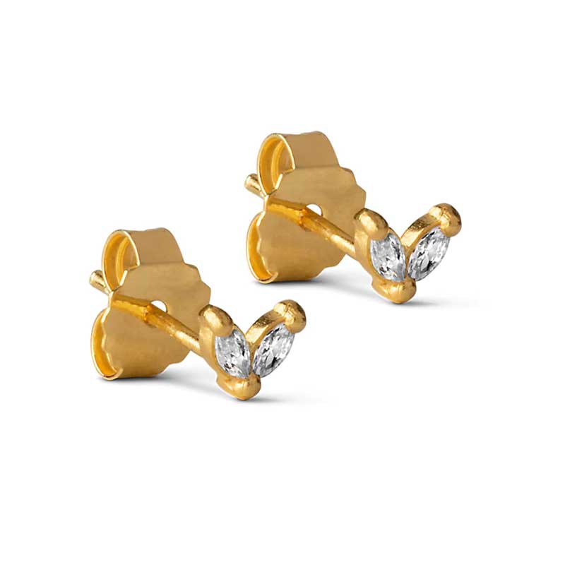 ENAMEL E209GM LILLIE STUD GULD