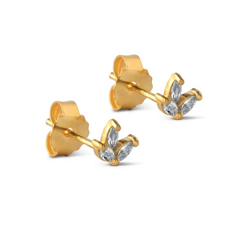 ENAMEL E214GM BELLE STUD GULD - J BY J Fashion