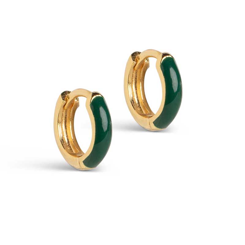 ENAMEL E323G ENAMEL CHUNKY HOOPS GULD