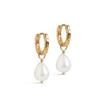 ENAMEL E324GM SIGNIFICANT PEARL HOOPS GULD
