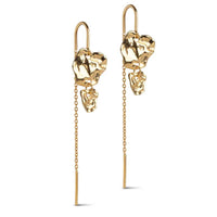 ENAMEL E328GM KIM EARRING GULD - J BY J Fashion