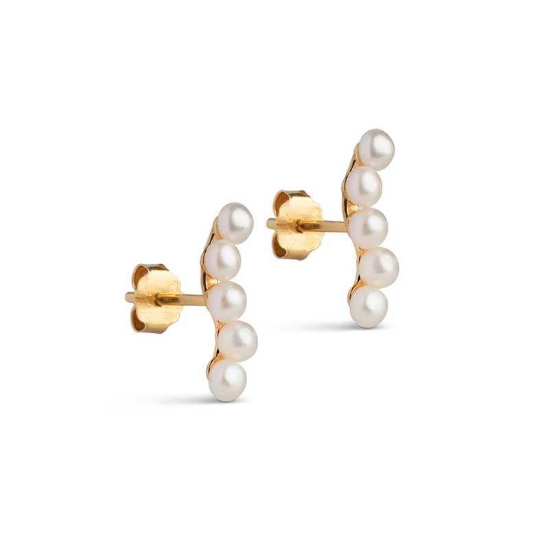 ENAMEL E337G EVIE STUDS GULD