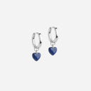 Enamel Amore E376S Hoops Indigo