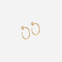 Enamel E481G Organic Arena Small Hoops Gold