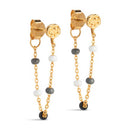 Enamel E140GM Lola Earring Salt'n'Pepper - J BY J Fashion