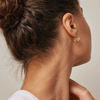 Enamel E309GM Astrid Earring Rainbow - J BY J Fashion