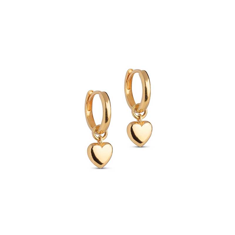 Enamel E376G Amore Hoops Guld - J BY J Fashion