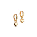 Enamel E376G Amore Hoops Guld - J BY J Fashion