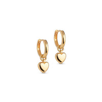 Enamel E376G Amore Hoops Guld - J BY J Fashion